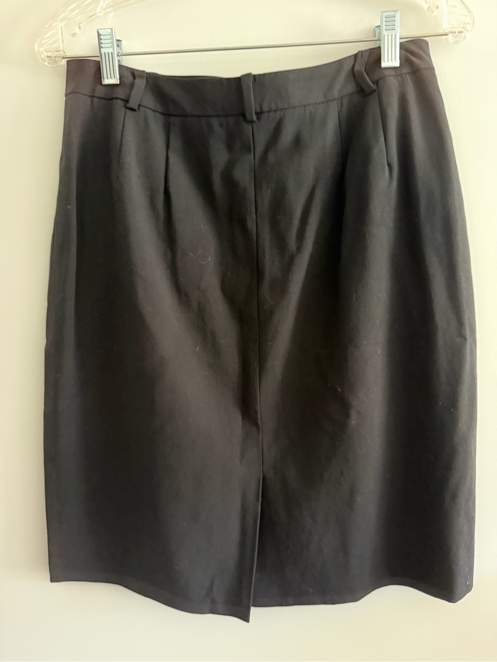Brooks Brothers Black Pencil Skirt With Belt Loops